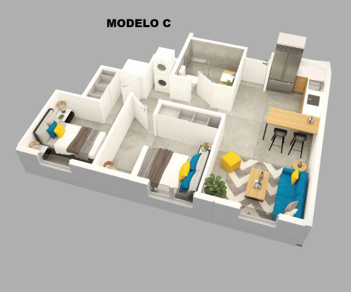 San Jose, 1 Bedroom Bedrooms, ,1 BathroomBathrooms,Apartment,Venta,1611